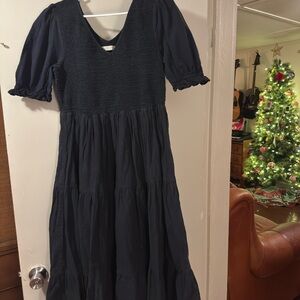 Christy Dawn Organic Cotton Black  Sleeve Dress